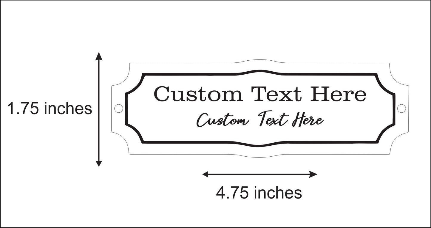 Personalized Bench Plaque Memorial Gift Engraved