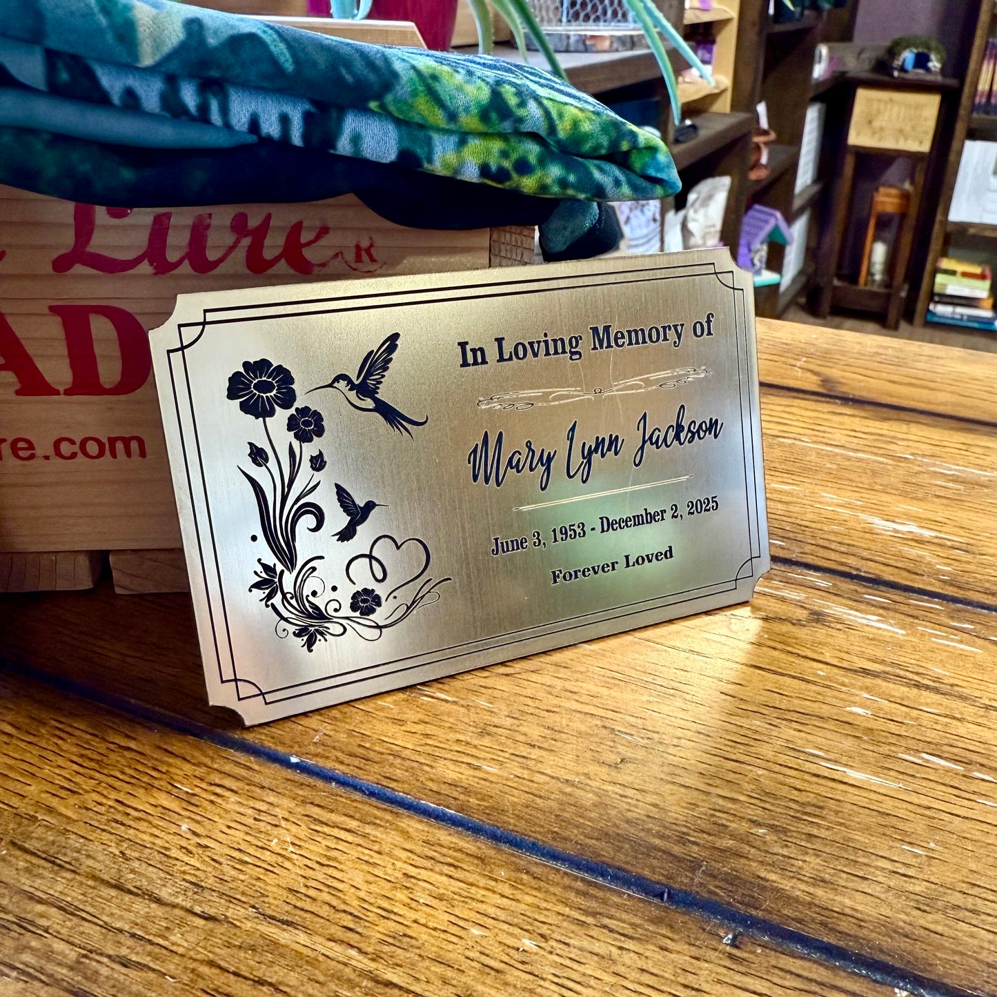 Personalized Memorial Plaque Memorial