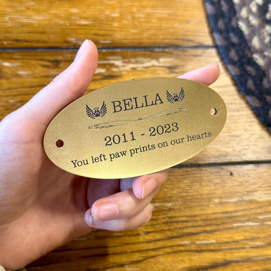 Personalized Pet Memorial Plaque Engraved