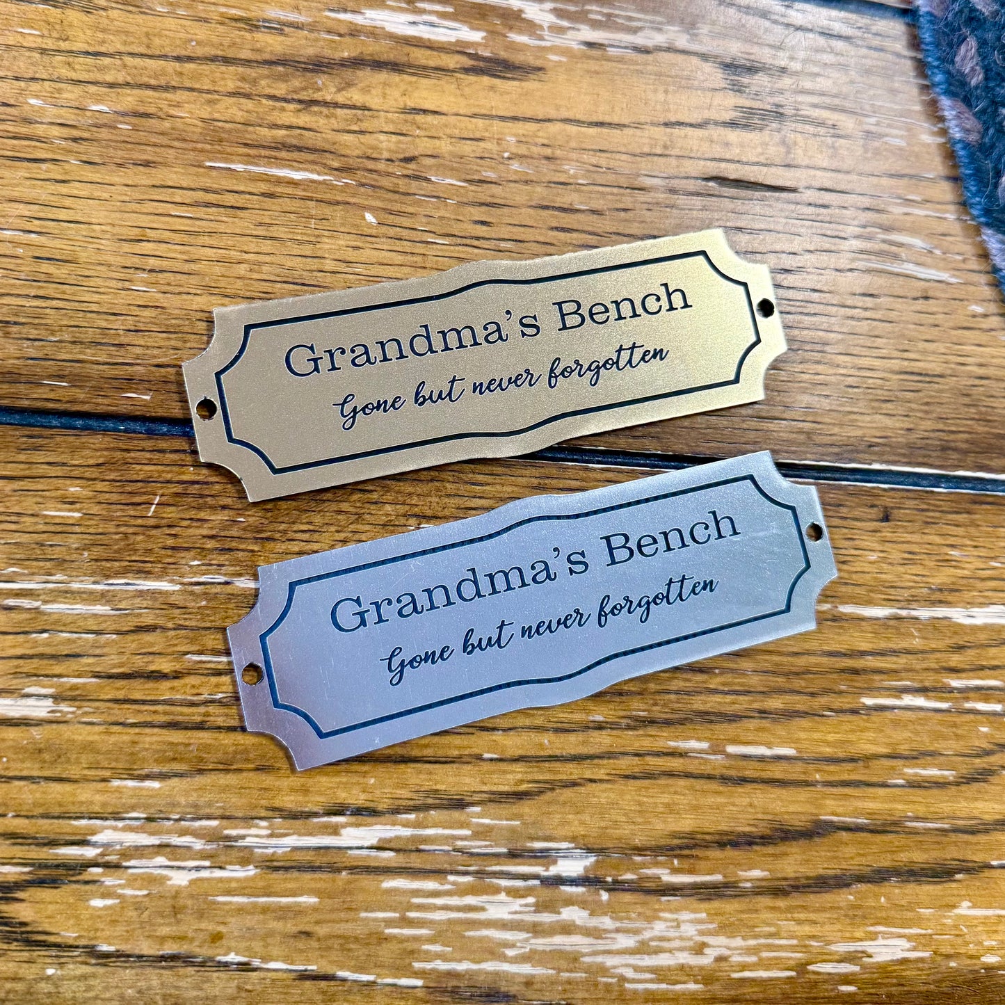 Personalized Bench Plaque Memorial Gift Engraved