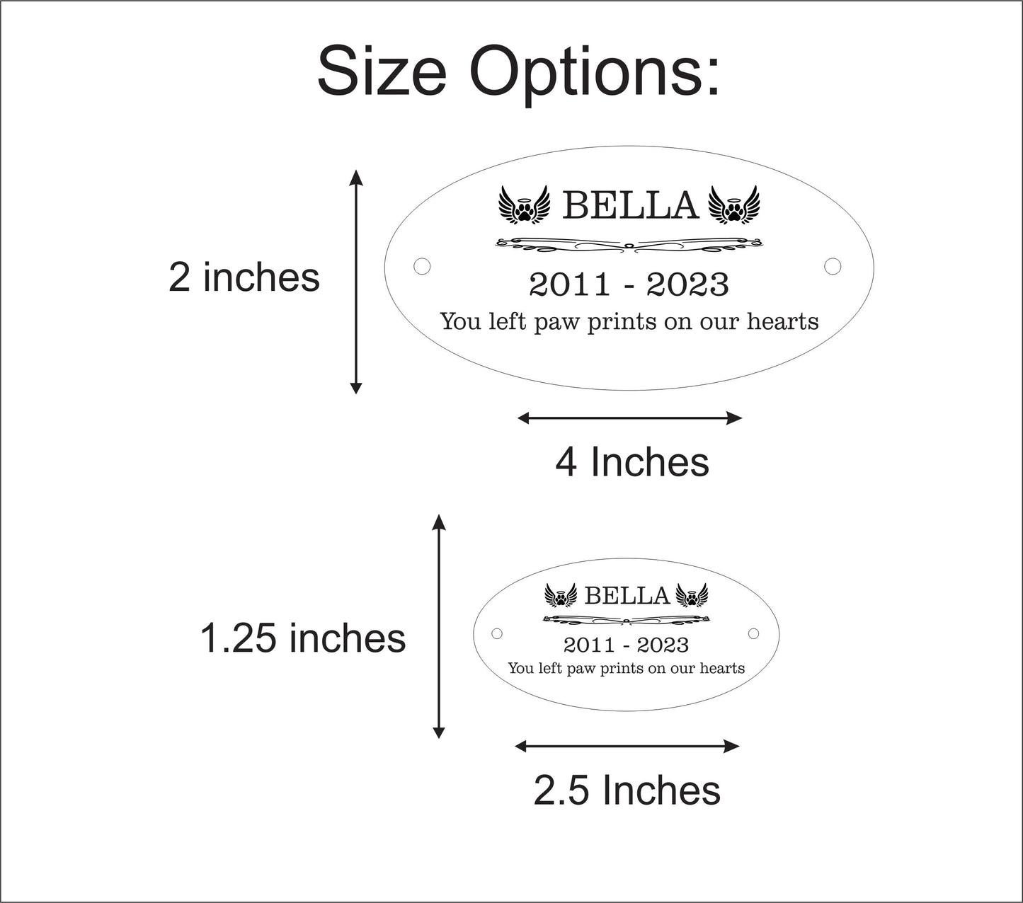 Personalized Pet Memorial Plaque Engraved