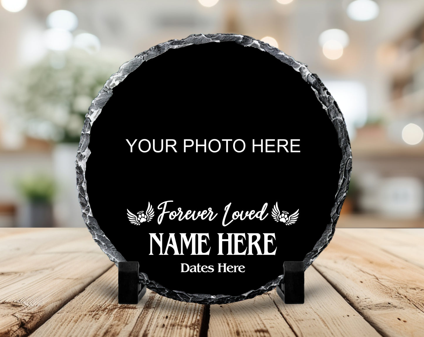 Sublimated Pet Memorial Slate, Forever Loved